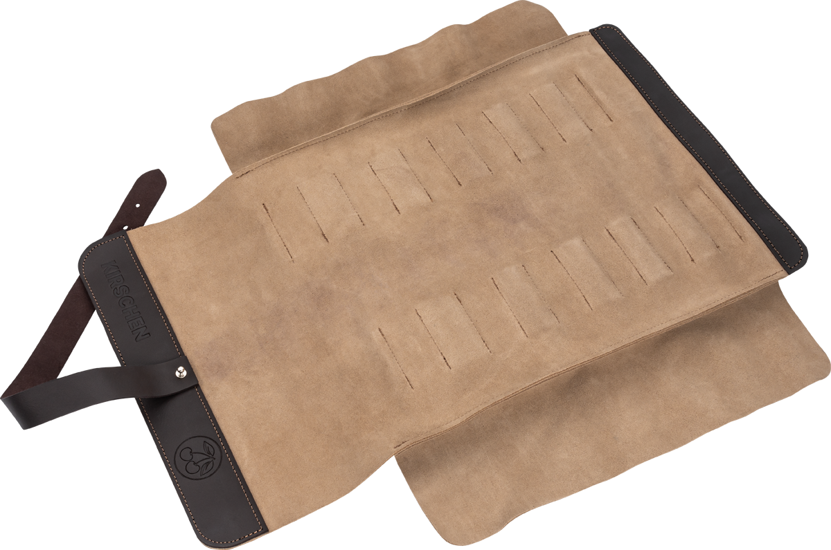 Veloursleder-Rolltasche | leerfür Stechbeitel und Bildhauer | 12 Fächer thumbnail 3