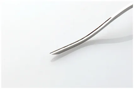 Đục chạm trang trí 1 mm Kirschen 5315000, lưỡi cong số 6 với tay cầm gỗ sồi trắng thumbnail 3