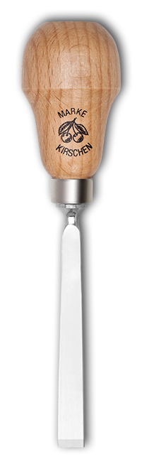 Kerbschnitzbeitel mit RotbuchenheftStich 1 | gerade | Birnenform thumbnail 2