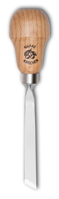 Kerbschnitzbeitel mit RotbuchenheftStich 1 | schräg | Birnenform thumbnail 2