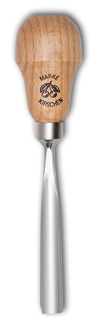 Kerbschnitzbeitel mit RotbuchenheftStich 8 | gerade | mittlere Höhlung | Birnenform thumbnail 2