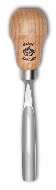 Kerbschnitzbeitel mit RotbuchenheftStich 8 | gebogen | mittlere Höhlung | Birnenform thumbnail 2
