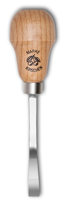 Kerbschnitzbeitel mit RotbuchenheftStich 1 | gekröpft | gerade Schneide | Birnenform thumbnail 2