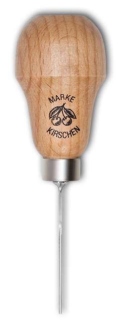 Zierschnitzeisen mit Rotbuchenheft | 1 mmStich 3 | gerade | Birnenform