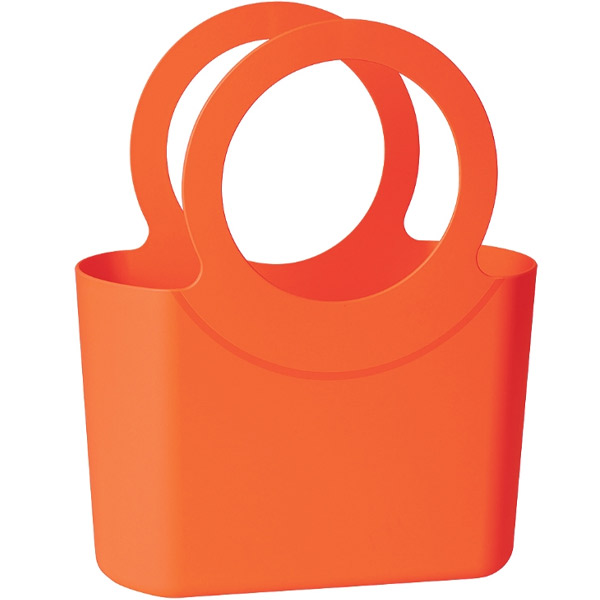 Làn nhựa cỡ trung BB bag màu đỏ Lava, Epoca - Italy