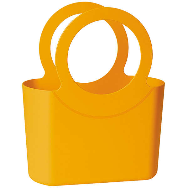 Làn nhựa cỡ trung BB bag màu Mandarin, Epoca - Italy