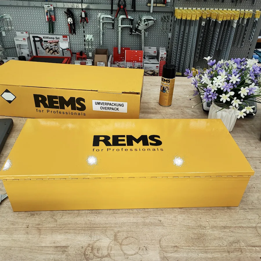 164250 Vali chuyên dụng bằng thép, rỗng ruột, sơn tĩnh điện 092306