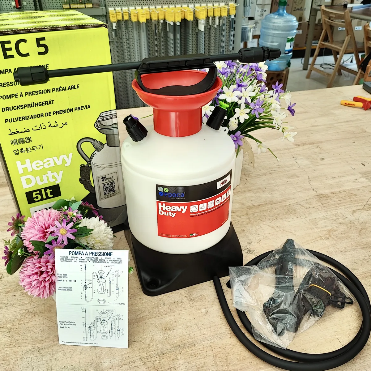 23794   Bình phun bọt tuyết 5 lít TEC 5, gioăng NBR 091244
