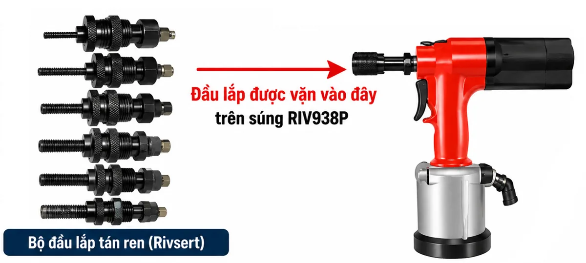 Bo dau kep Rivsert RIVIT 2