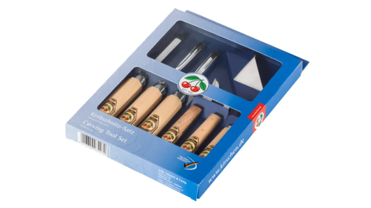 Bộ dụng cụ chạm khắc gỗ 7 chi tiết Kirschen 3427000