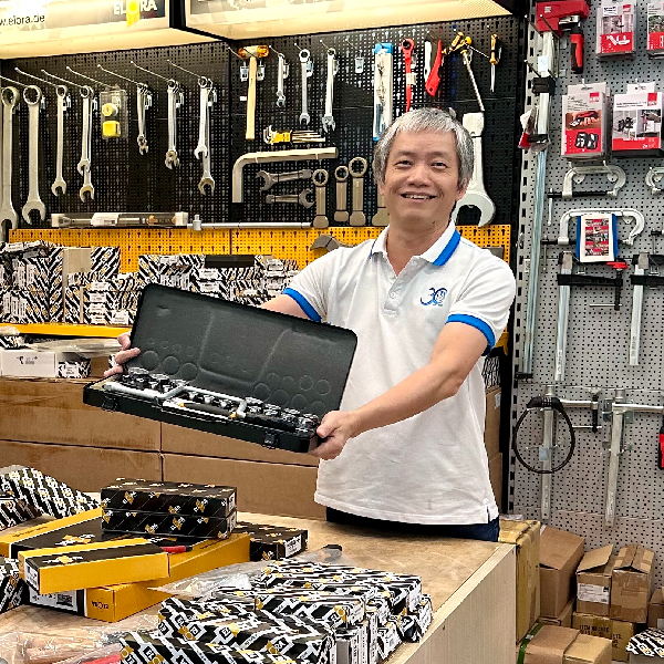 Bộ khẩu đa năng ELORA 770-LA, hệ inch có tay quay chữ U, đầu vuông 1/2 inch thumbnail 2