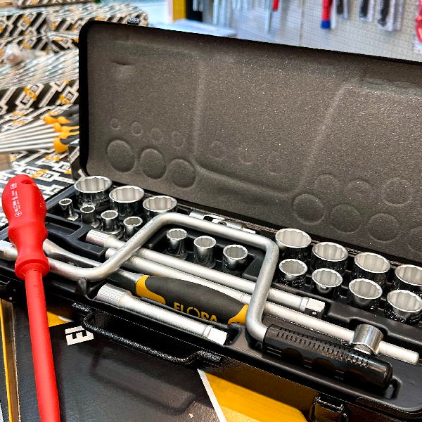 Bộ khẩu đa năng ELORA 770-LA, hệ inch có tay quay chữ U, đầu vuông 1/2 inch thumbnail 3