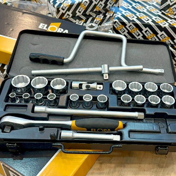 Bộ khẩu đa năng ELORA 770-LA, hệ inch có tay quay chữ U, đầu vuông 1/2 inch thumbnail 4