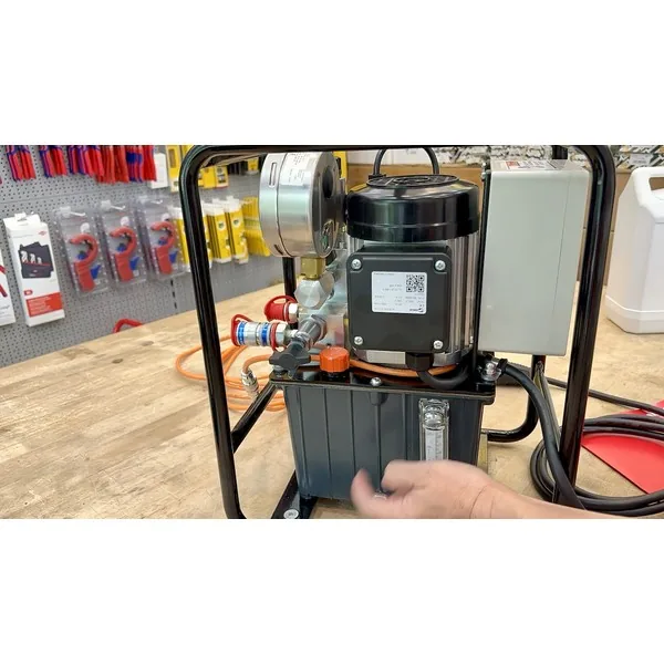 Bơm thủy lực Alkitronic LEVA sử dụng điện lưới hoặc máy phát điện 230V