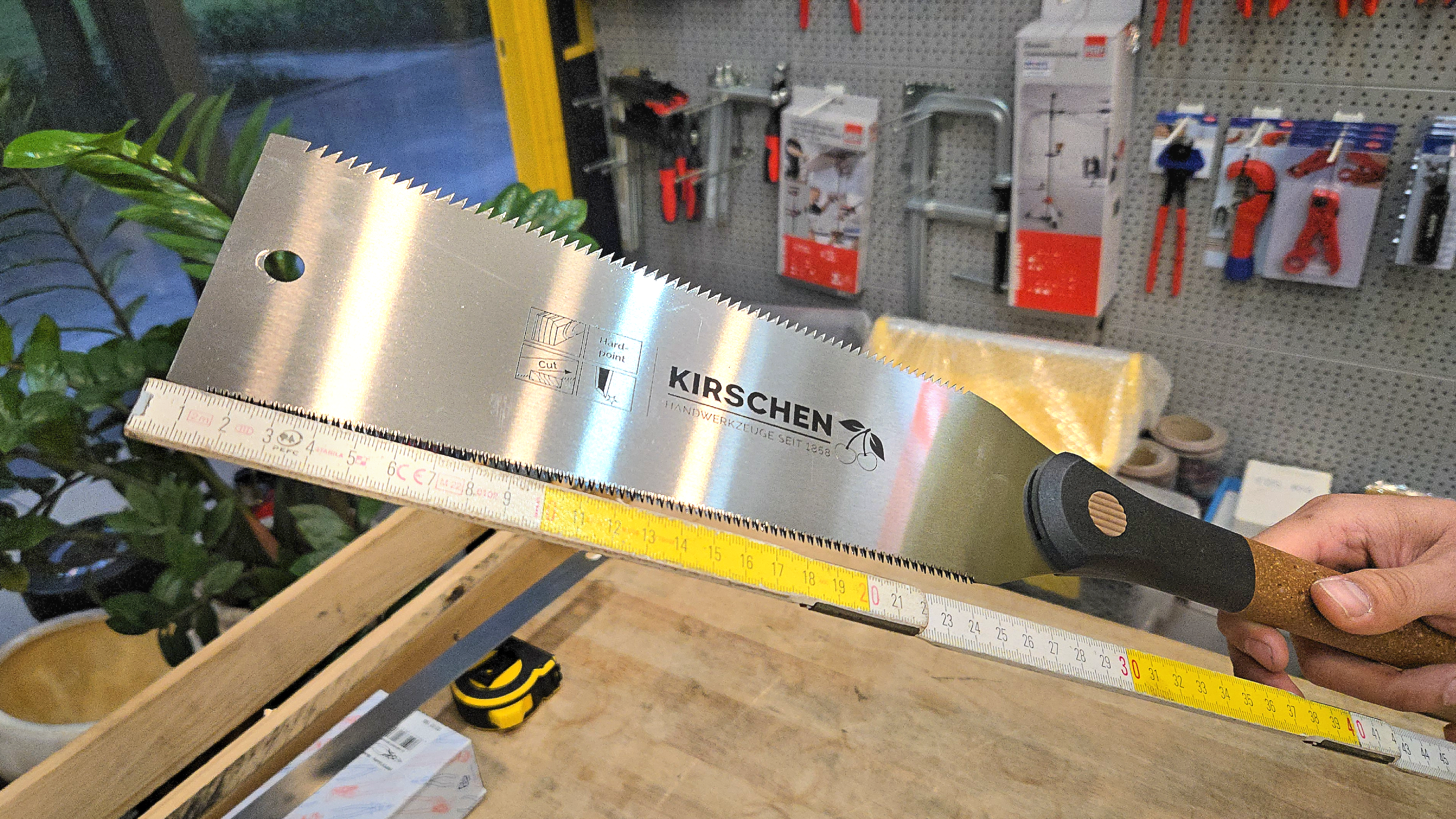 Cưa gỗ Ryoba Kirschen 4420240 lưỡi 240mm hai mặt răng cắt dọc ngang