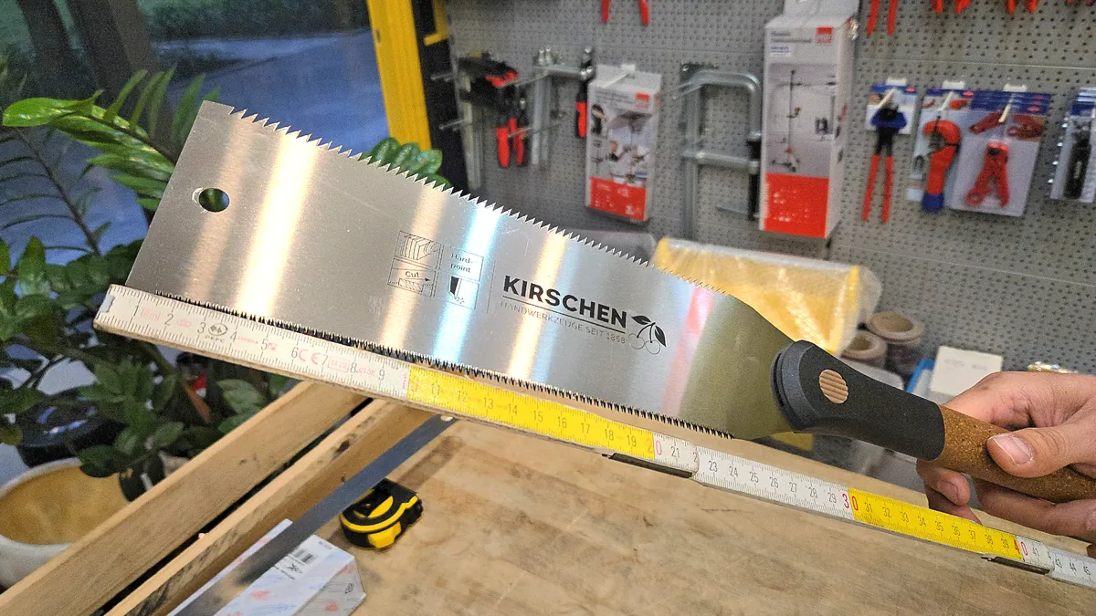 Cưa gỗ Ryoba Kirschen 4420240 lưỡi 240mm hai mặt răng cắt dọc ngang