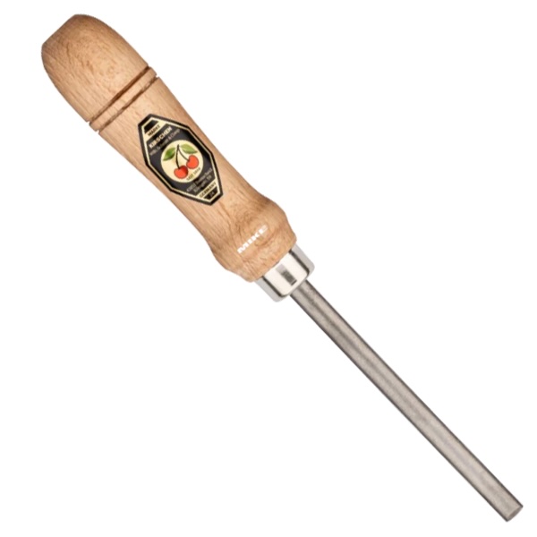 Thép lưỡi kéo với tay cầm gỗ sồi đỏ | hình oval Kirschen 3914000