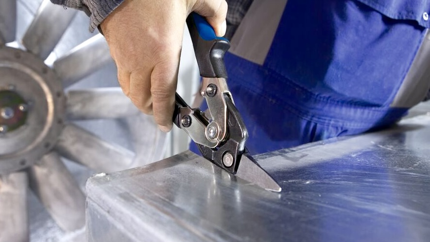 Kéo cắt tôn 1.2mm BESSEY D27B, hướng cắt thẳng, bo cua sang trái thumbnail 2