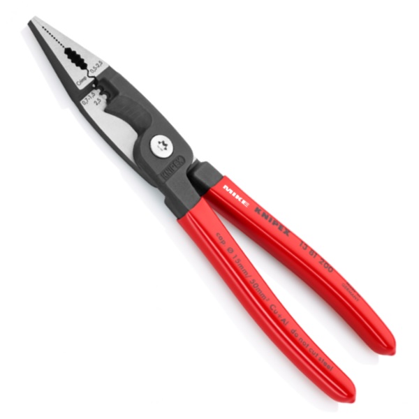 Kìm lắp đặt điện đa năng KNIPEX 13 81 200, cán phủ PVC, dài 200mm
