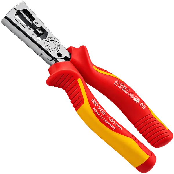 Kềm tuốt dây điện ELORA 980-165 cán bọc cách điện 1000V chuẩn VDE