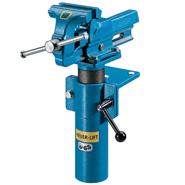 Đế nâng hạ ê tô HEUER Lift, nâng 200 mm, xoay 360 độ