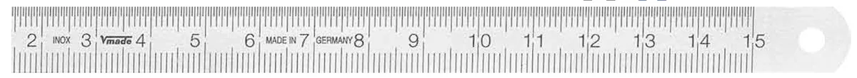 Thuoc la inox 15cm 1010020015 type B Vogel Germany