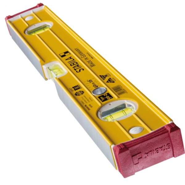 STABILA Type 96-2 Spirit Level 40cm, Item 15225, removable end caps