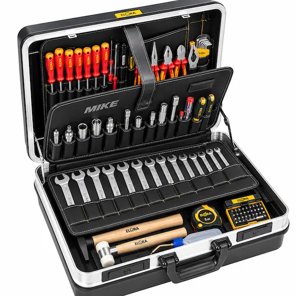 Vali đồ nghề 129 chi tiết chuyên dụng cho thợ cơ khí ELORA 1380LWS4M