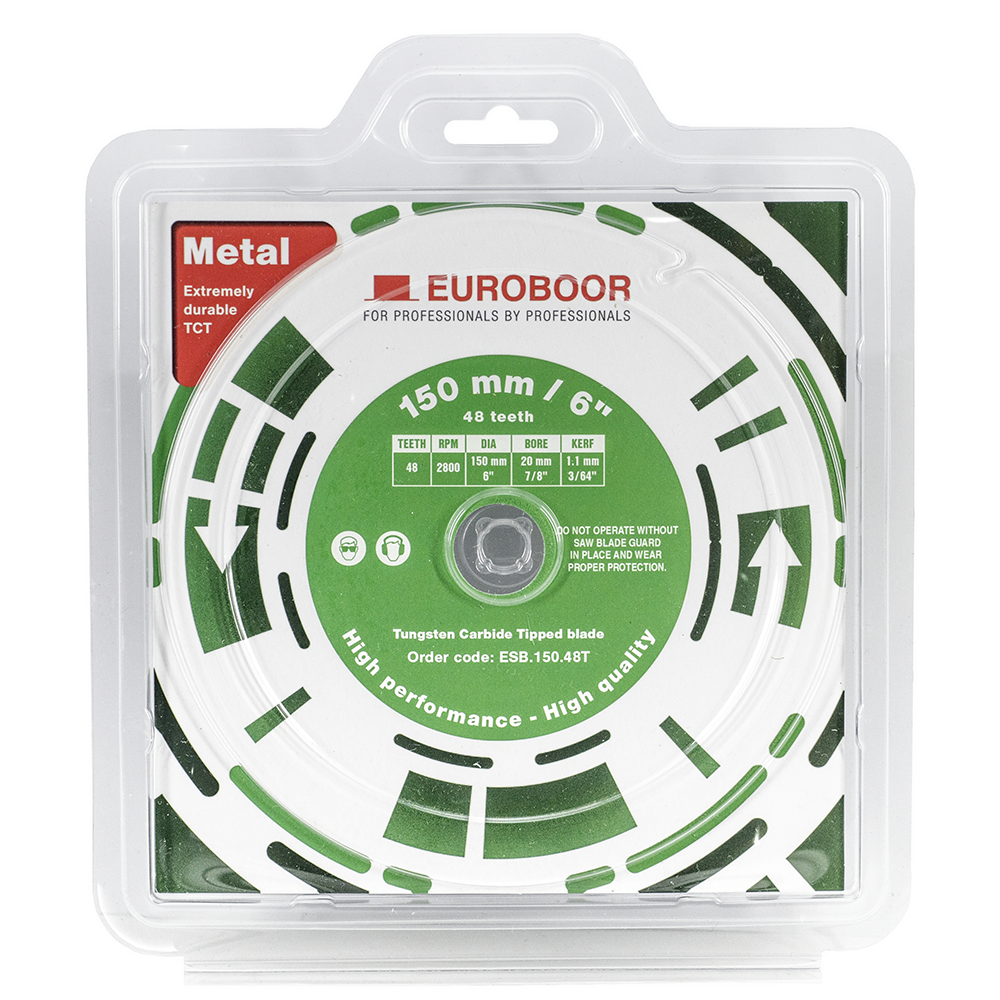 Saw blade, TCT, D 150 mm / 6 inch, T 48. Euroboor ESB.150.48T - 48, 7/8 thumbnail 2