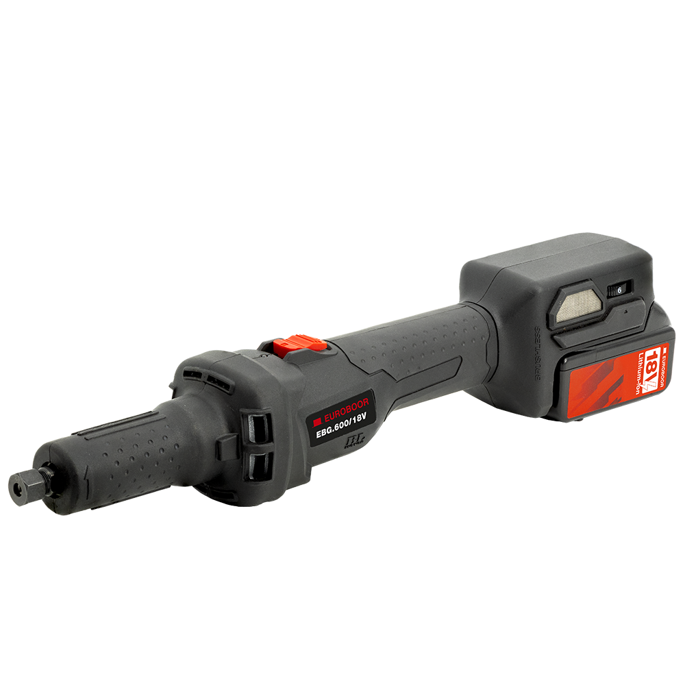 Bộ máy mài die chạy pin 18V, 26000 RPM. Euroboor EBG.600/18V Set (5Ah) - 1/4, 6 thumbnail 2
