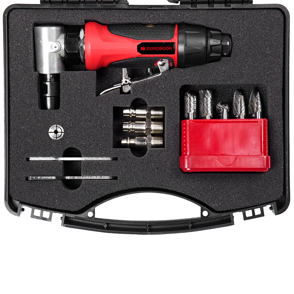 Bộ máy mài khí nén, 20000 RPM. Euroboor ADG.2A-SET - 1/4, 6 thumbnail 2