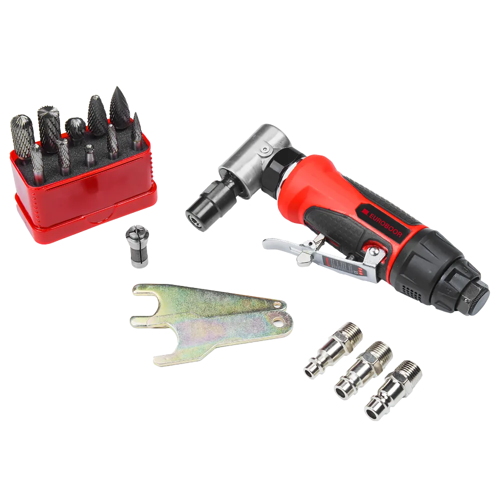 Bộ máy mài khí nén đầu vuông Euroboor ADG.2A-SET - 1/4, tốc độ không tải 20000 RPM thumbnail 3