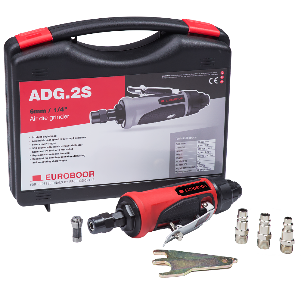 Máy mài khí nén, 20000 RPM. Euroboor ADG.2S - 1/4, 6 thumbnail 2