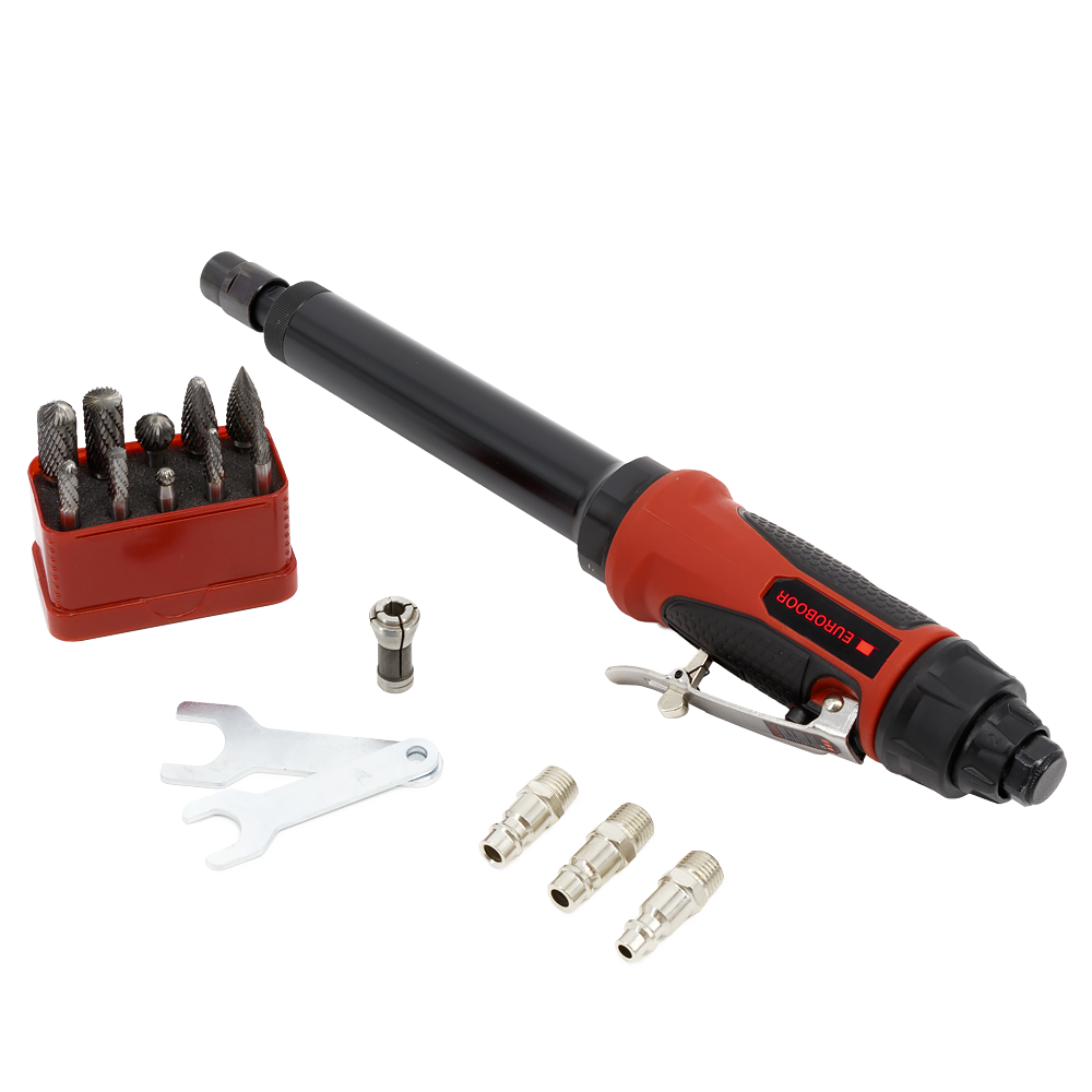 Máy mài khí nén, 22000 RPM. Euroboor ADG.2E-SET, đầu dài thumbnail 3