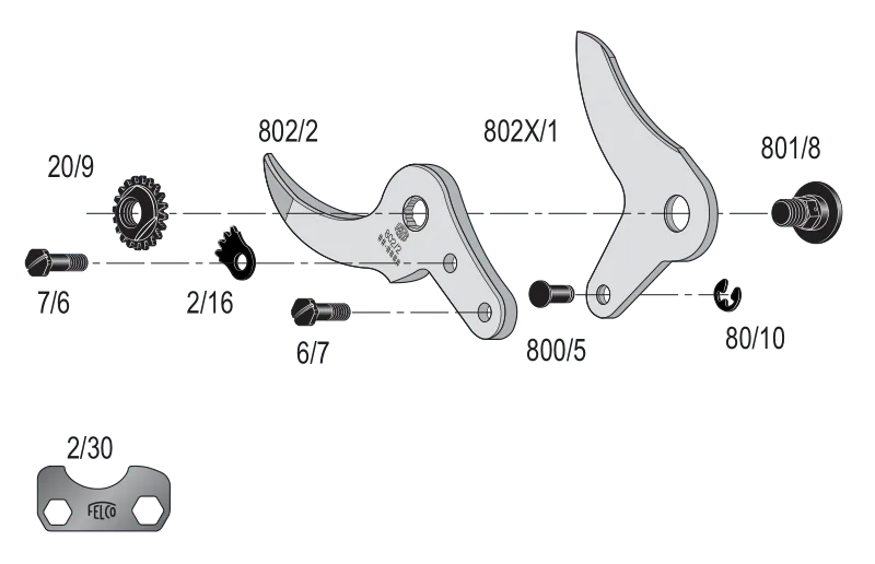 Phụ kiện máy cắt cành FELCO 802