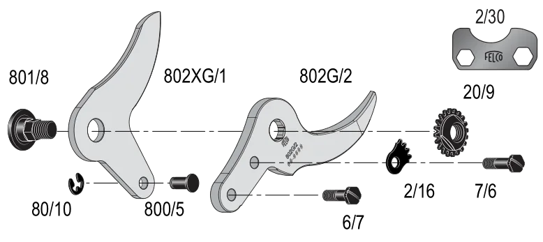 Phụ tùng máy cắt cành FELCO 802G