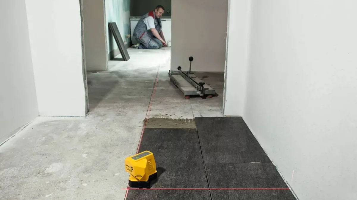 Máy ke góc vuông bằng laser, phạm vi 15m, hàng chính hãng Stabila