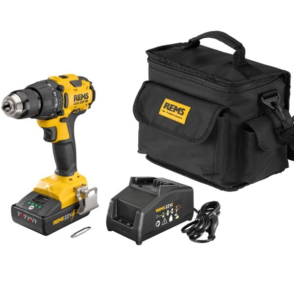 Bộ máy khoan pin REMS Helix VE Set, đầy đủ phụ kiện