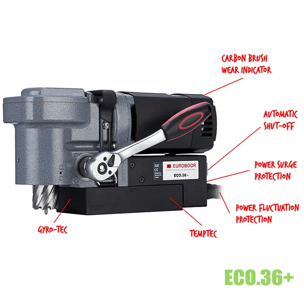 Máy khoan từ ngang khoan rút lõi ∅12-36mm ECO.36. Euroboor thumbnail 3