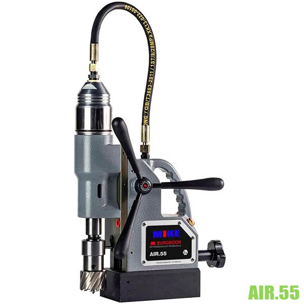 Máy khoan từ khí nén AIR55, khoan max Ø55mm áp suất 6.3-8Bar. Euroboor