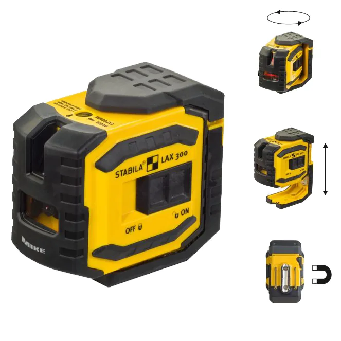 Máy thủy bình laser LAX 300 tia đỏ bộ 4 món không chân máy, mã 18327 thumbnail 2