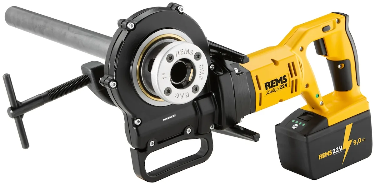 Máy tiện ren cầm tay, chạy pin REMS Amigo 22V