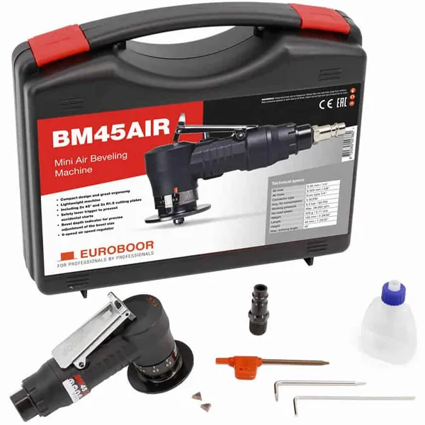 Máy vát mép bằng khí nén EUROBOOR BM45AIR, góc 45 độ thumbnail 2