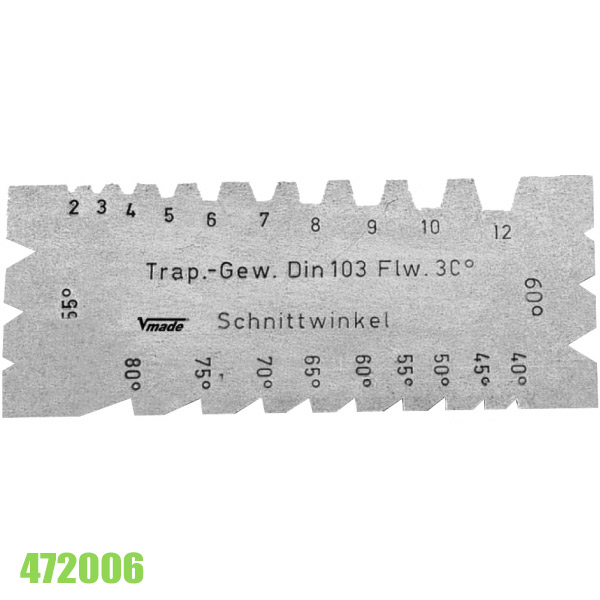 Dưỡng đo ren hình thang và ren cắt VOGEL Germany 472006