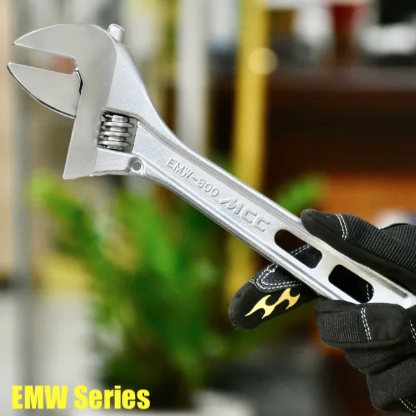 Mỏ lết ngàm rộng EMW, cán đục lỗ. MCC Sản xuất tại Nhật thumbnail 2