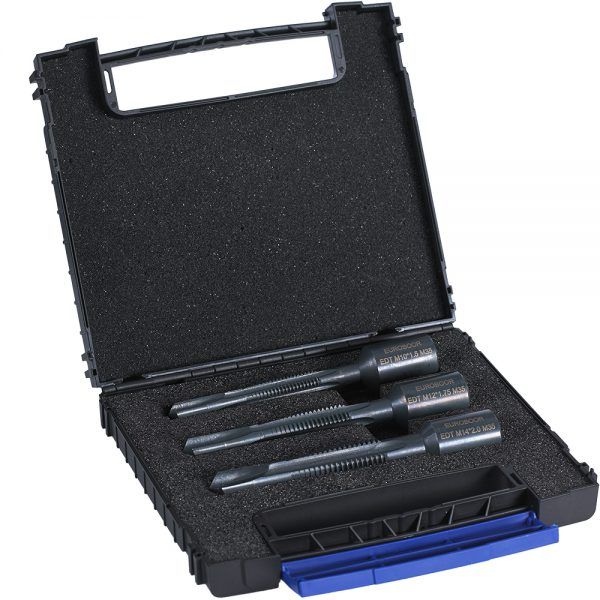 Bộ mũi khoan ren, HSS-Co. Euroboor EDT.SET/2 - Set includes M14, M16, M18 drill tap, black