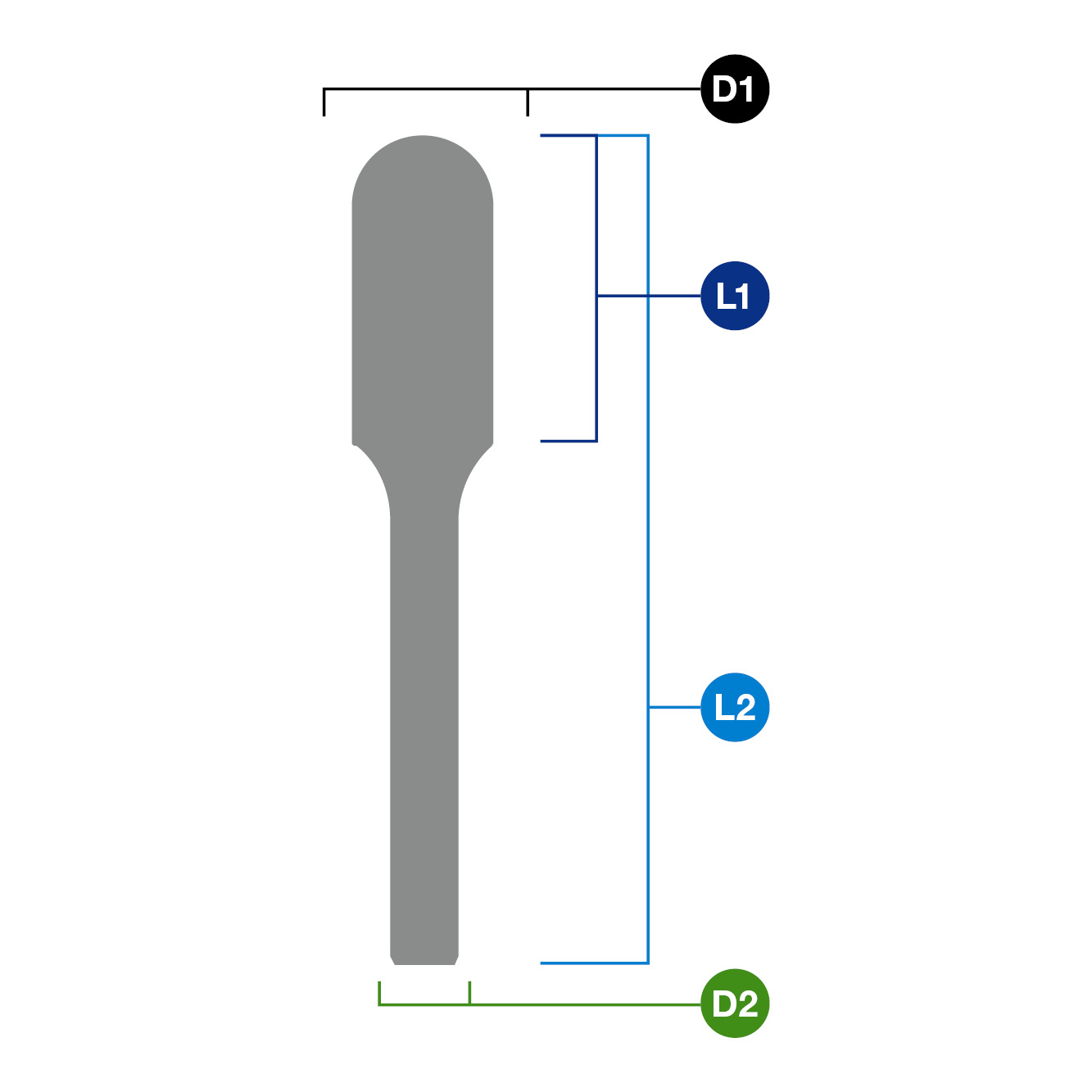 Rotary burr, burr shape C. Euroboor RB.C0303 - 5/16, 15/64, 7/64, 3, 6, 8 thumbnail 2