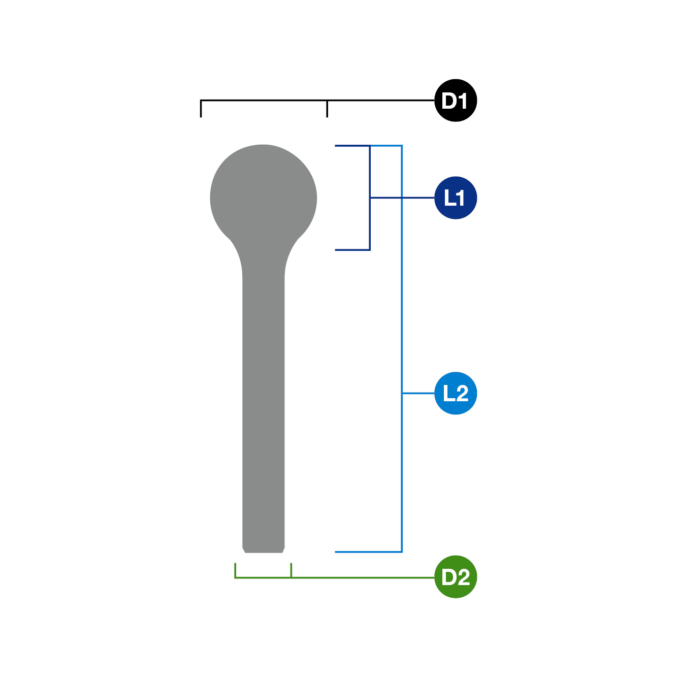 Rotary burr, burr shape D. Euroboor RB.D0303 - 15/64, 7/64, 3, 6 thumbnail 2