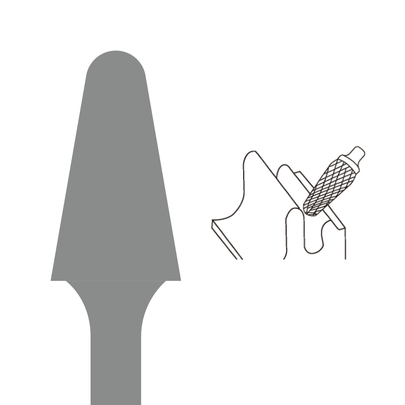 Rotary burr, burr shape L. Euroboor RB.L0303 - 15/64, 7/64, 3, 6 thumbnail 3