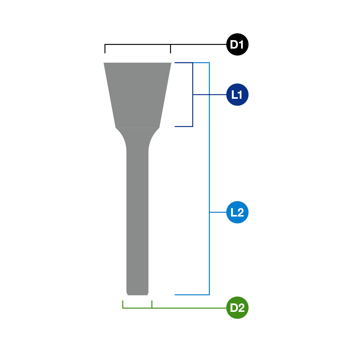 Rotary burr, burr shape N. Euroboor RB.N0303 - 15/64, 7/64, 3, 6 thumbnail 2